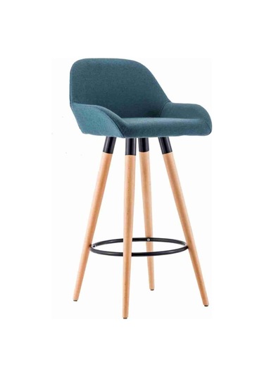 Aramis Gri Deri Bar Sandalye Gri