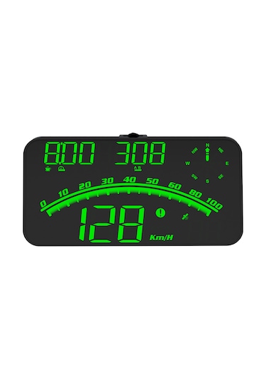 Maiyame 5.5 İnç Araç Hud Göstergesi G10 - Hız/saat/sefer Bilgileri/enlem-boylam, Hız Ve Yorgunluk Alarmı, Otomatik Parlaklık, Yeşil Işık