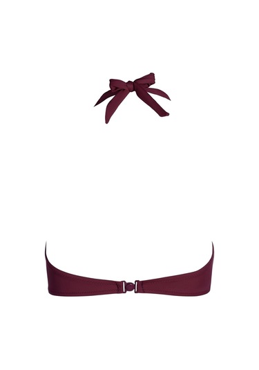 Endeep Kadın Boyundan Bağlamalı Bordo Bikini Üstü-bordo Bordo