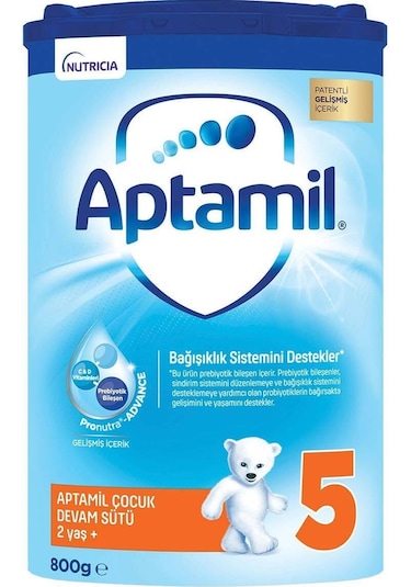 Aptamil 5 Çocuk Devam Sütü 800 G 2 Yaş+ Akıllı Kutu