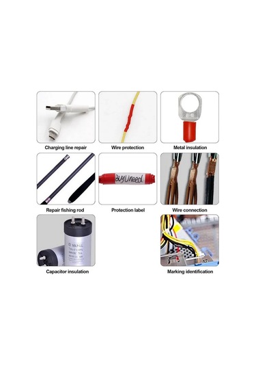 Kvt 12/4 Yapışkanlık Kablo İçin Isı Büzülmeli Kılıf Termal Büzülmeli Boru 208772518