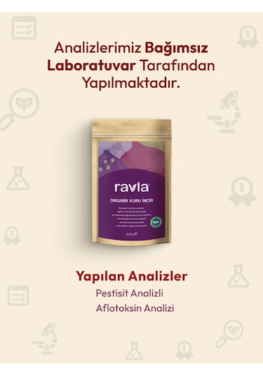 Ravla Organik Kuru İncir - 500g 500 G