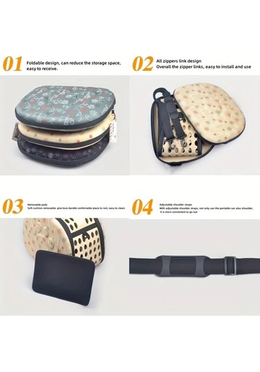 Oldfriend Pembe Taşınabilir Kedi Köpek Taşıma Çantası Nefes Alabilir Konforlu Seyahat