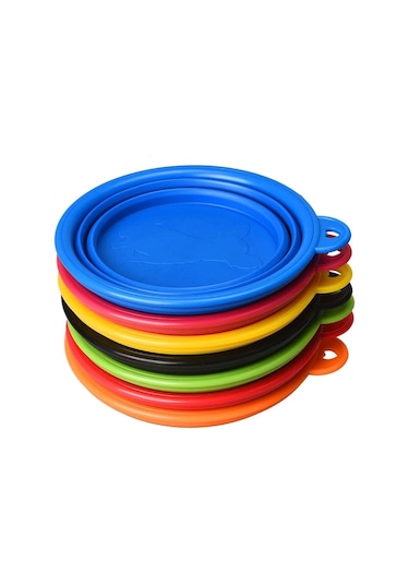 Oripet 12 Oz Katlanabilir Seyahat Silikon Köpek Mama Kabı 350 ML