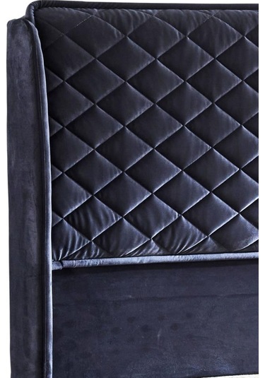 Baklava Lüks Baza Ve Başlık Seti 120x200 Cm Tek Kişilik Metal Baza Ve Başlık Takımı Antrasit Kumaş