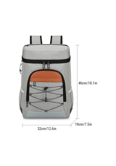 Yifomall Outdoor Kampanya Soğutucu Sıcaklık İzolasyonlu Sırt Çantası Su Geçirmez Alüminyum Folyo Döşeme Yemek Taşıma Çanta Küçük Boy, 20 Adetten Logo Koyu Gri Koyu Gri