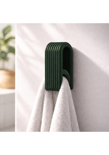 2'li Set Minimalist Modern Havlu Askısı - 3d Tasarım Banyo Ve Mutfak Askılığı