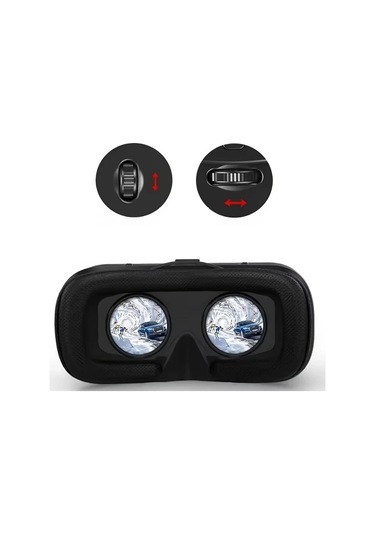 Xuweiwei Stil 1 Shinecon Vr Gözlükleri Ayarlanabilir 3d Başlık Rahat Kullanım Katıksız Görsel Deneyim Siyah Mavi Ev Eğlencesi İçin İdeal