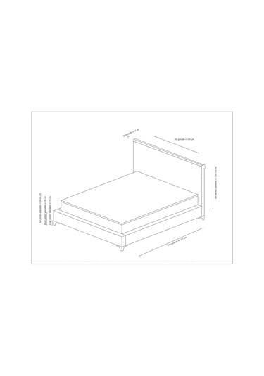 140x200 Deluxe Baza+başlık+yatak Bej