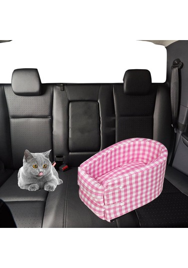 Homyl Taşınabilir Kedi Araba Koltuğu Küçük-kafes-pembe