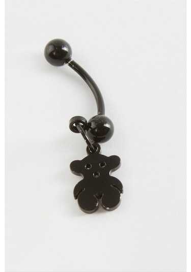 Ayıcık Çelik Piercing 1 Adet Semeglbl - 94 - Siyah