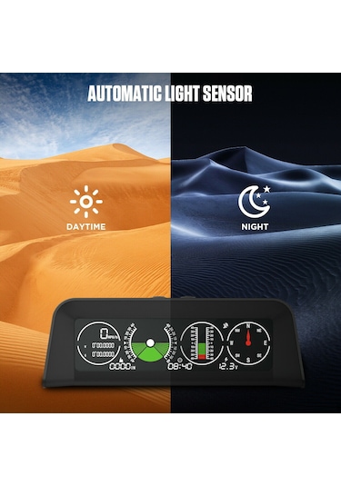 Autool X90 GPS Hız, Eğim Ölçer, Pusula HUD