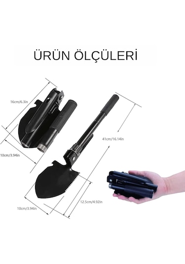 Katlanabilir Kazma-kürek Ve Katlanabilir Budama Testeresi İkisi Birlikte