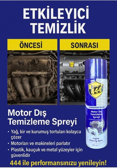 444 Motor Dış Temizleme 500 Ml Sprey