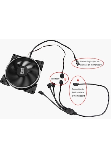 Alfais 4376 RGB Şerit 4 Pin LED Çoklayıcı Splitter Tek Kumanda 4 Çıkış