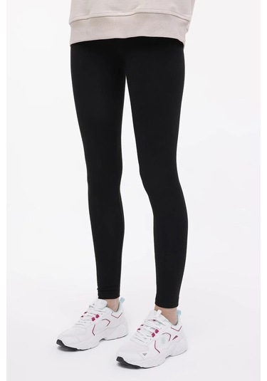 Lumberjack Wb Şardonlu Polar 26ct641 4pr Kadın Tayt Siyah