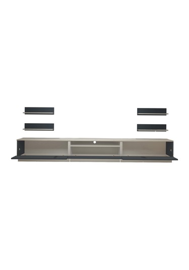 Decoraktiv Trendstyle 270rs Mdf Tv Ünitesi Tv Sehpası Beyaz - Antrasit