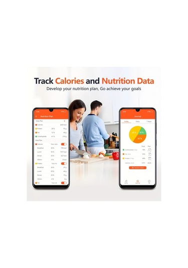 Honeybeeshop Beyaz 1 Adet Akıllı Dijital Gıda Tartısı Besin Hesaplayıcılı Usb Şarj Edilebilir Gram Ons Diyet Keto Makro Kalori Takibi 9.98kg Beyaz