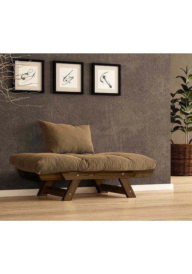 Woodesk Adalar Masif Ceviz-camel Renk Berjer Cpt8132-140