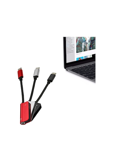 Xiyyadms Type-c Çevirici: Ses Dinle, Şarj Et Ve Arama Yap - Huawei, Samsung Galaxy, Xiaomi, Oneplus Uyumlu - Siyah