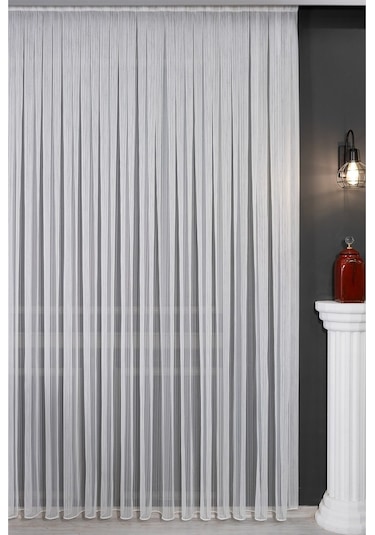 Zincir Desenli Gramajlı Lüx Tül Perde / Ölçünüze Özel Dikim