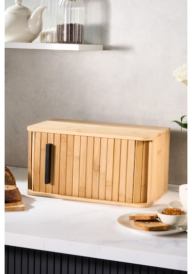Karaca Pamir Bambu Ekmek Kutusu Kahverengi
