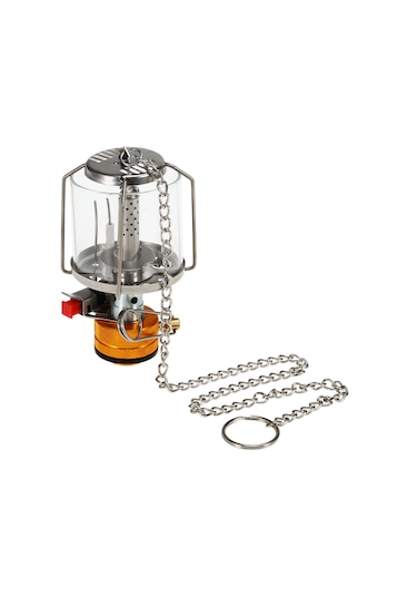 Leezsing Kamp Ve Macera İçin Taşınabilir Çelik Gaz Feneri + 3 Adet Yanma Teli, Hızlı Ateşleme Ve Ayarlanabilir Parlaklık Özellikli Çok Renkli