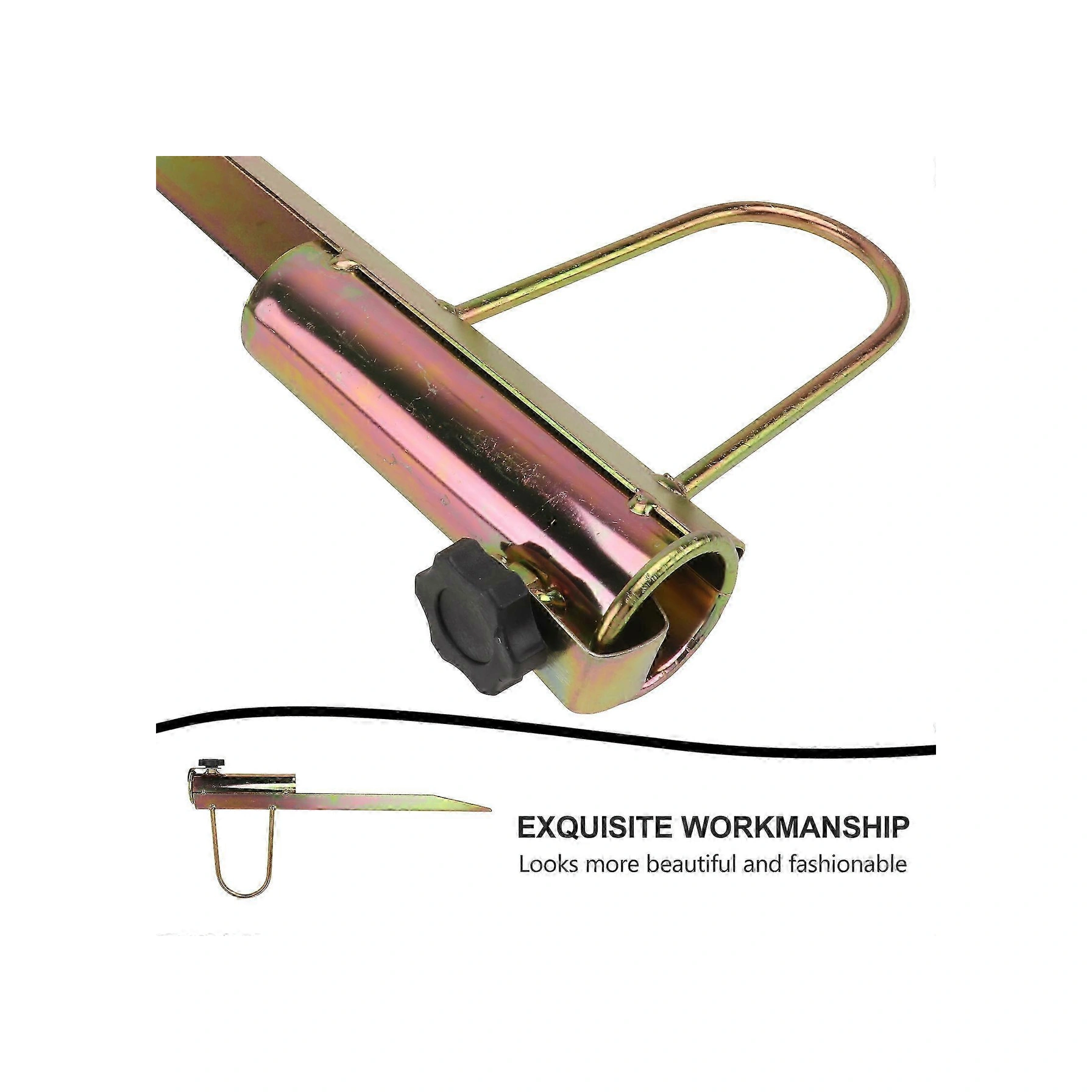 2025 1 Adet Demir Plaj Şemsiyesi Tutucu Şemsiye Demir Tutucu Güneş Şemsiyesi Standı Altın Çok Renkli