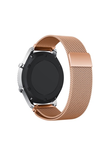 Samsung Uyumlu Gear S3 Kordon Frontier & Classic Metal Örme Kayış
