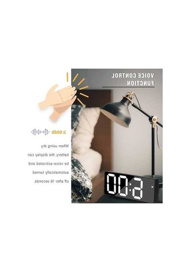 Trendooze Yeşil Ve Saati Pil Led, Eklentili Dijital Çalar Ayna Sy