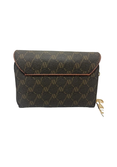 Armine 381 Bayan Çanta Kahverengi Noktalı Kahverengi