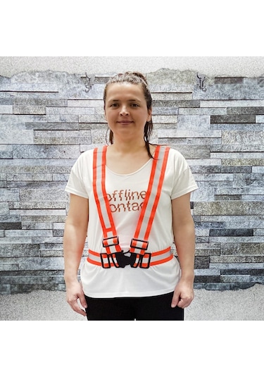 Reflektörlü Scooter Bisiklet ve Motosiklet Pratik İkaz Yeleği