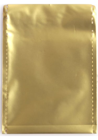 Ağzı Bantlı Metalize Hediye Paketi Altın 7x9cm 50'li