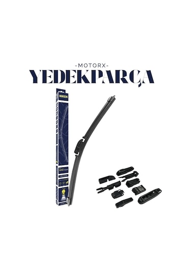 Nıken 18'' 450mm Unıversal Tüm Modellere Uygun 9 Aparatlı Banana Tip Silecek