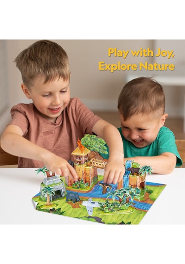 National Geographic Kids Orman Hayvanları Oyun Seti 3d Puzzle Ds1077h