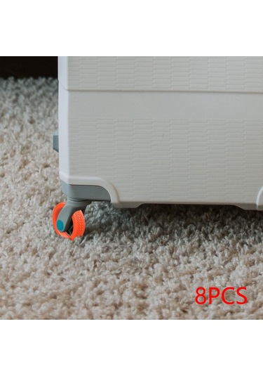 Suntek 8x Silikon Bagaj Jantı 1.9 Inç-2.5 Inç Tekerlekler Turuncu