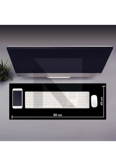 MP05 - 80x40 xLarge Siyah Gaming Mousepad Ev, Ofis, Oyun