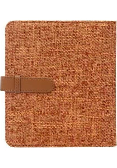 Tongxida 3 İnç Keten Albüm 288 Fotoğraf Ipek Pamuklu Turuncu