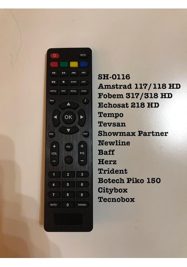 Amstrad 117/118 Hd Fobem 317/318 Hd Mini Uydu Kumandası