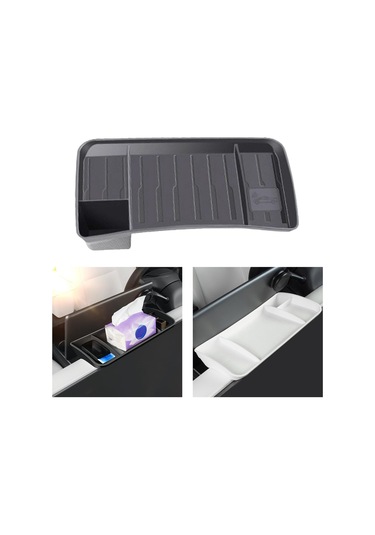 Suntek Tesla Model 3 Y İçin Merkez Konsol Tepsisi Gri