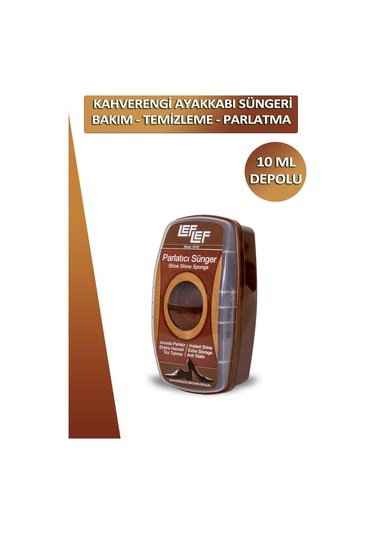 Bağcık + Nuri Leflef Ayakkabı Bakım Temizleme Ve Parlatma Süngeri Depolu 10 Ml Set 001