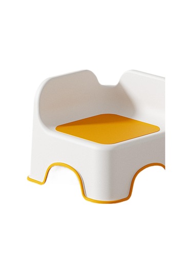 Homyl Çocuklar Için Küçük Tabure Sırtlı Ayaklı Turuncu Turuncu