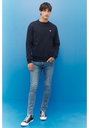 Regular Fit Normal Kesim %100 Pamuk Bisiklet Yaka Şardonlu Sweatshirt L81IRYMA Çok Renkli