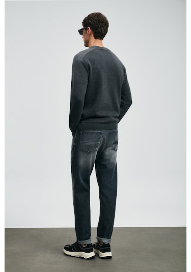 Lufian Erkek Hegel Spor Slim Fit Jean Pantolon 112200265 Gri Gri