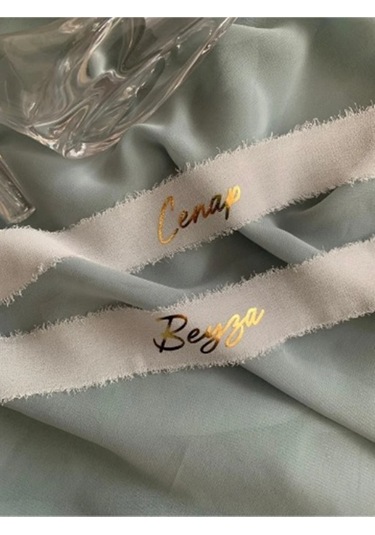 İsimli Söz Nişan Kurdelesi - İpek Kurdele