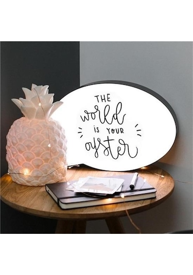 Evyora Kalemle Yazılabilen Konuşma Balonu Görünümlü Işıklı Mesaj Panosu