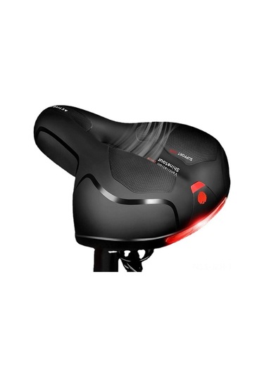 Bisiklet Koltuğu Rahat Ve Nefes Alabilir Bisiklet Saddle Yastığı Su Geçirmez, Mtb Dağ Yolu Bisikleti İçin İki Katmanlı Şok Emici Kırmızı