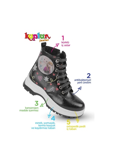 Kaptan Junior Kız Çocuk Botu Ortopedik Içi Kürklü (525089690)