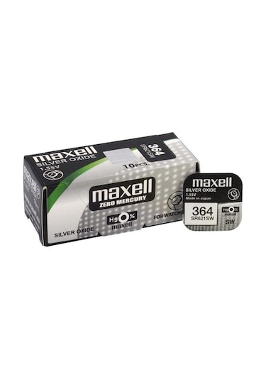 Maxell 364 SR621SW 1.55V Hafıza Saat Pili 10'lu
