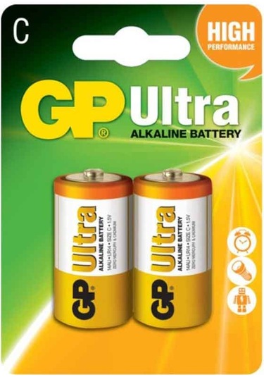 Gp 14au Ultra Alkalin Orta C Boy 2 Li Pil 1.5 Volt